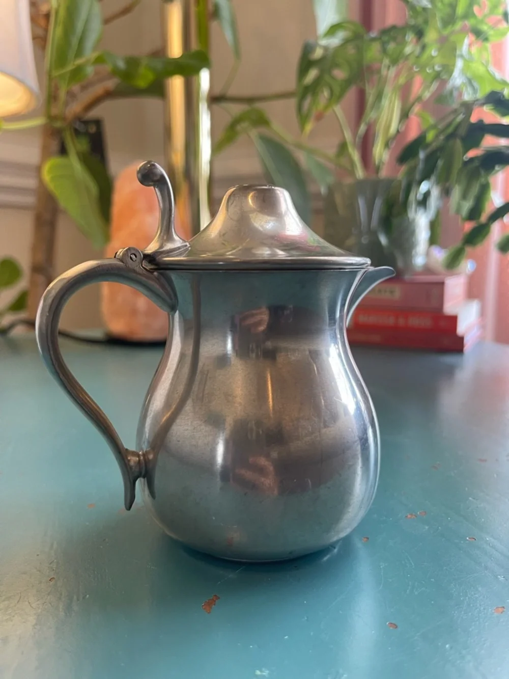 Woodbury Pewterers Vintage Pewter Creamer Collectible